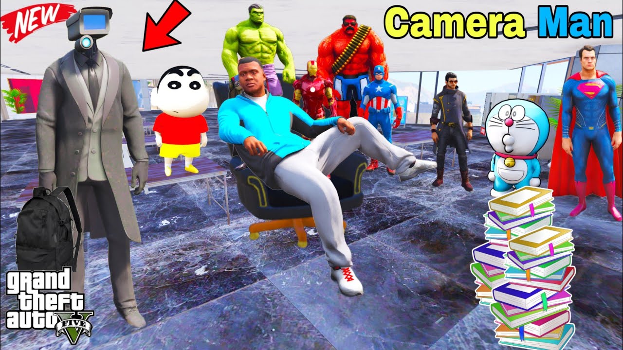 Franklin and Shinchan Tuition Classes And Cameraman Admission In Tuition In GTA V