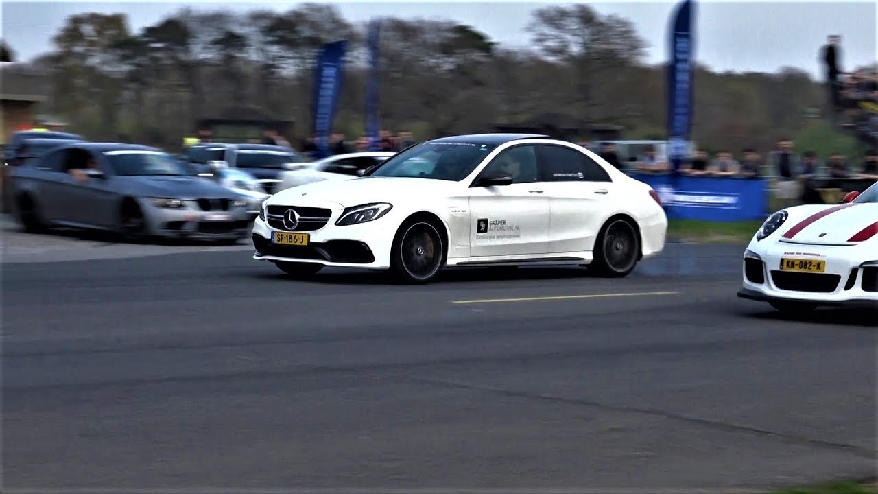 Mercedes-Benz C63S AMG - DRAG RACE Compilation!