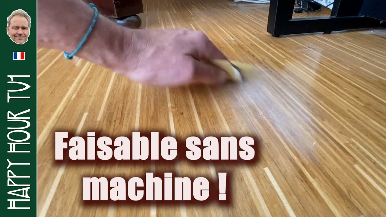 Enlever une trace de brûlure sur un parquet