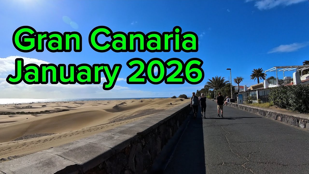 Daytime walk in Playa del ingles January 2026
