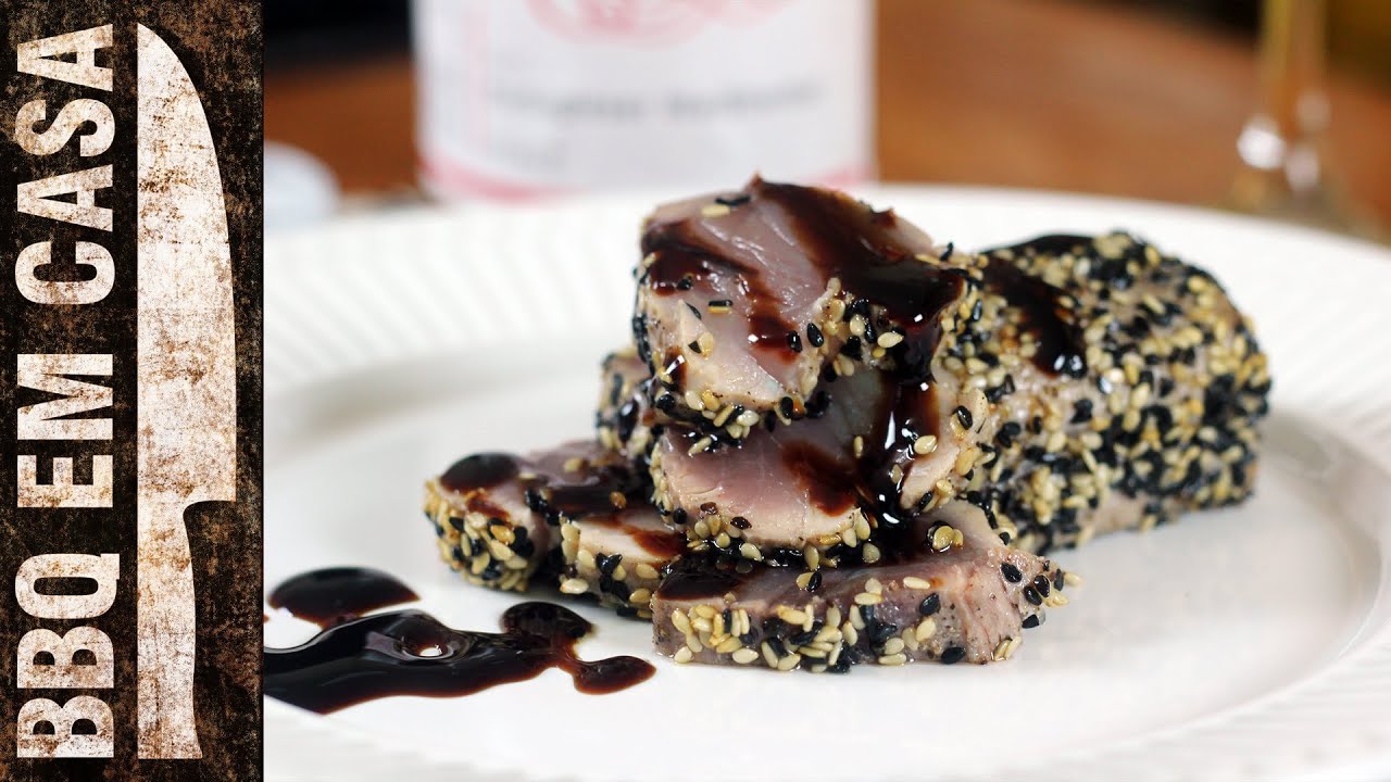 RECEITA DE ATUM SELADO COM GERGELIM