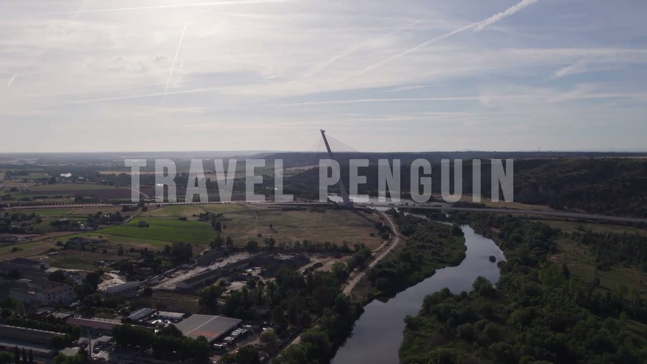 Spain 🇪🇸 Talavera de la Reina, Puente de Castilla-La Mancha [4K] Drone Stock Footage 1