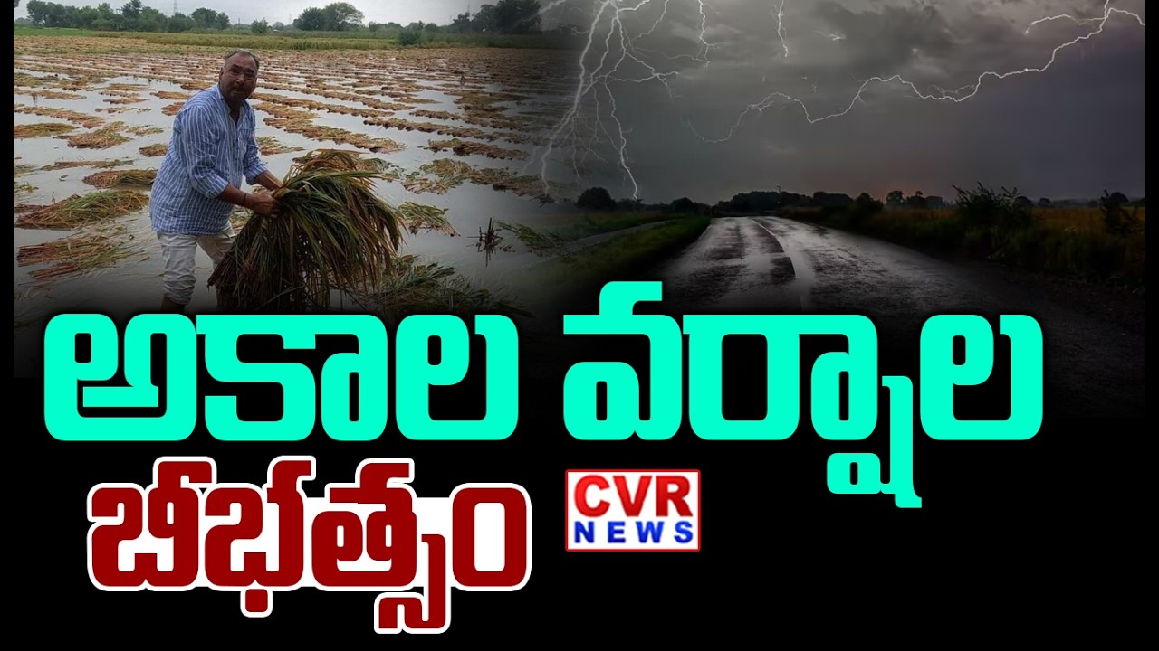 CVR Ground Report On Heavy Rains In West Godavari District | CVR News