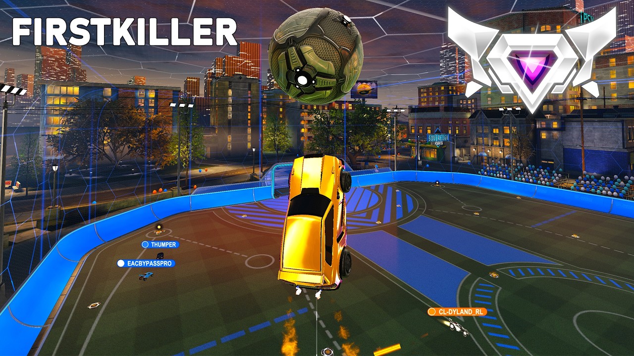 FIRSTKILLER Rocket League Gameplay (SSL 2v2)