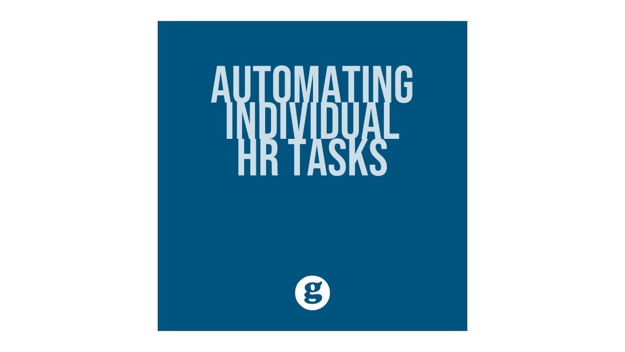Automating Individual HR Tasks