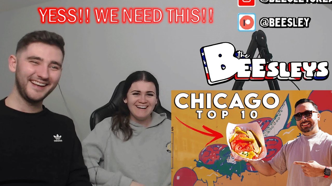 British Couple Reacts to Top 10 Iconic Chicago Foods You MUST Try Before You DIE
