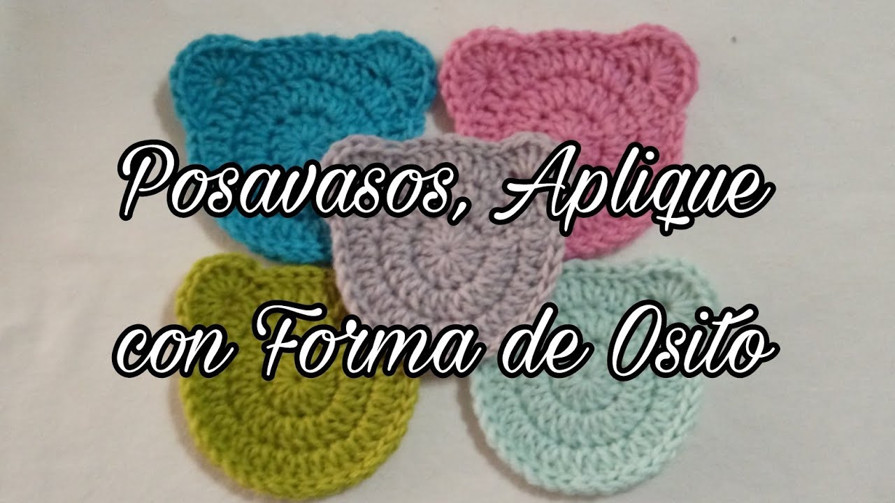 POSAVASOS O APLIQUE CON FORMA DE OSITO