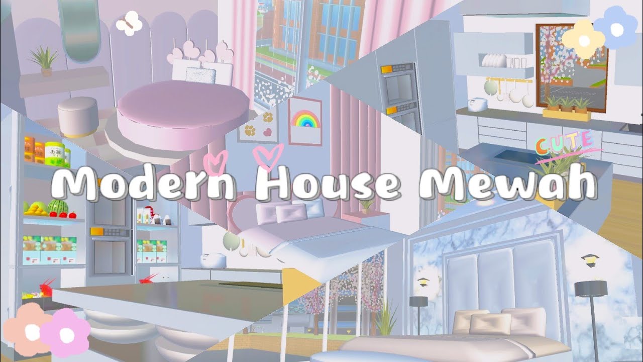 [Bagi Bagi ID]✨Rumah Modern Mewah + bisa save dan edit || Sakura School simulator✨