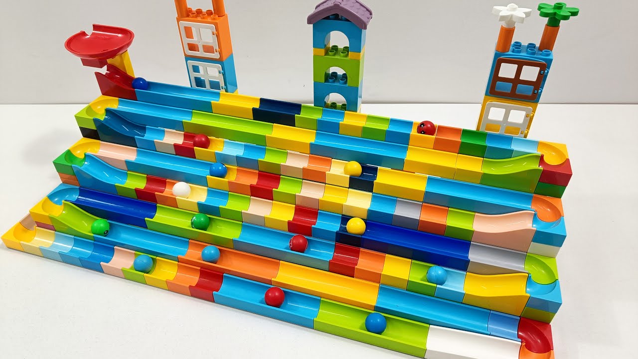 Mega Multi-Level Marble Run Race: Fast Lanes, Epic Drops & Nonstop Motion