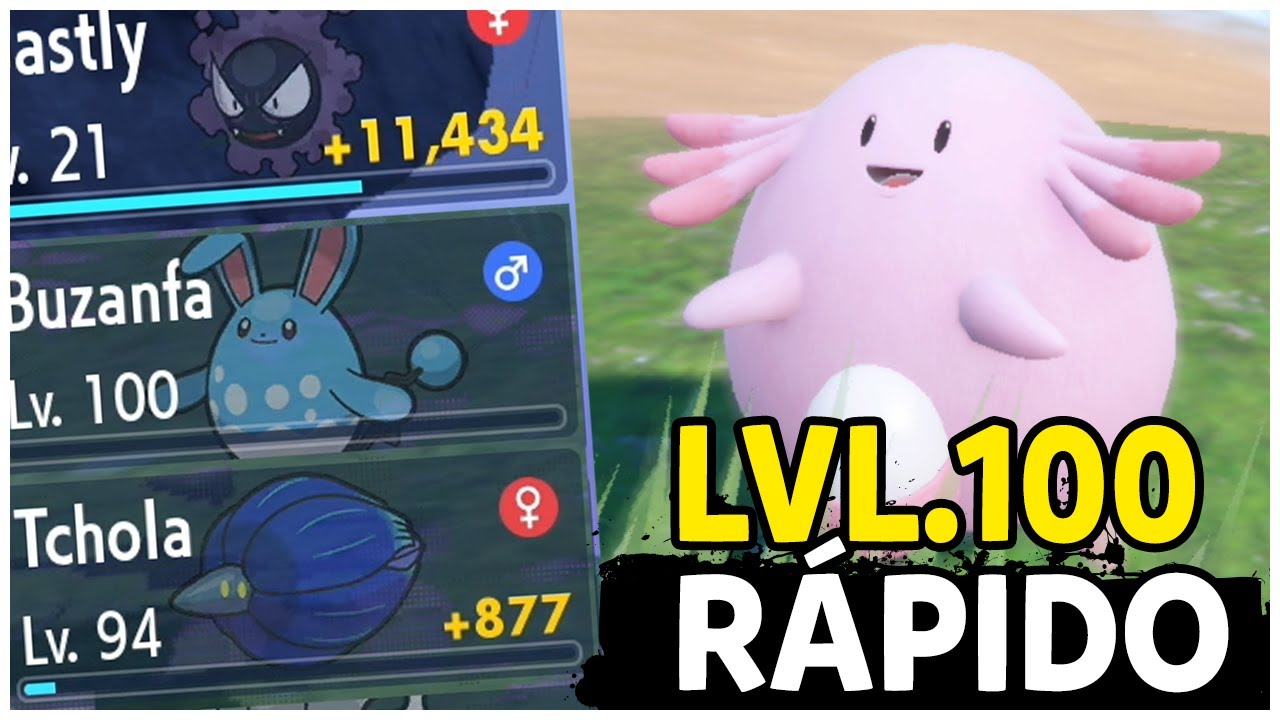 SUBA RÁPIDO DE LEVEL EM POKÉMON SCARLET E VIOLET & SPOT SECRETO DE CHANSEY.