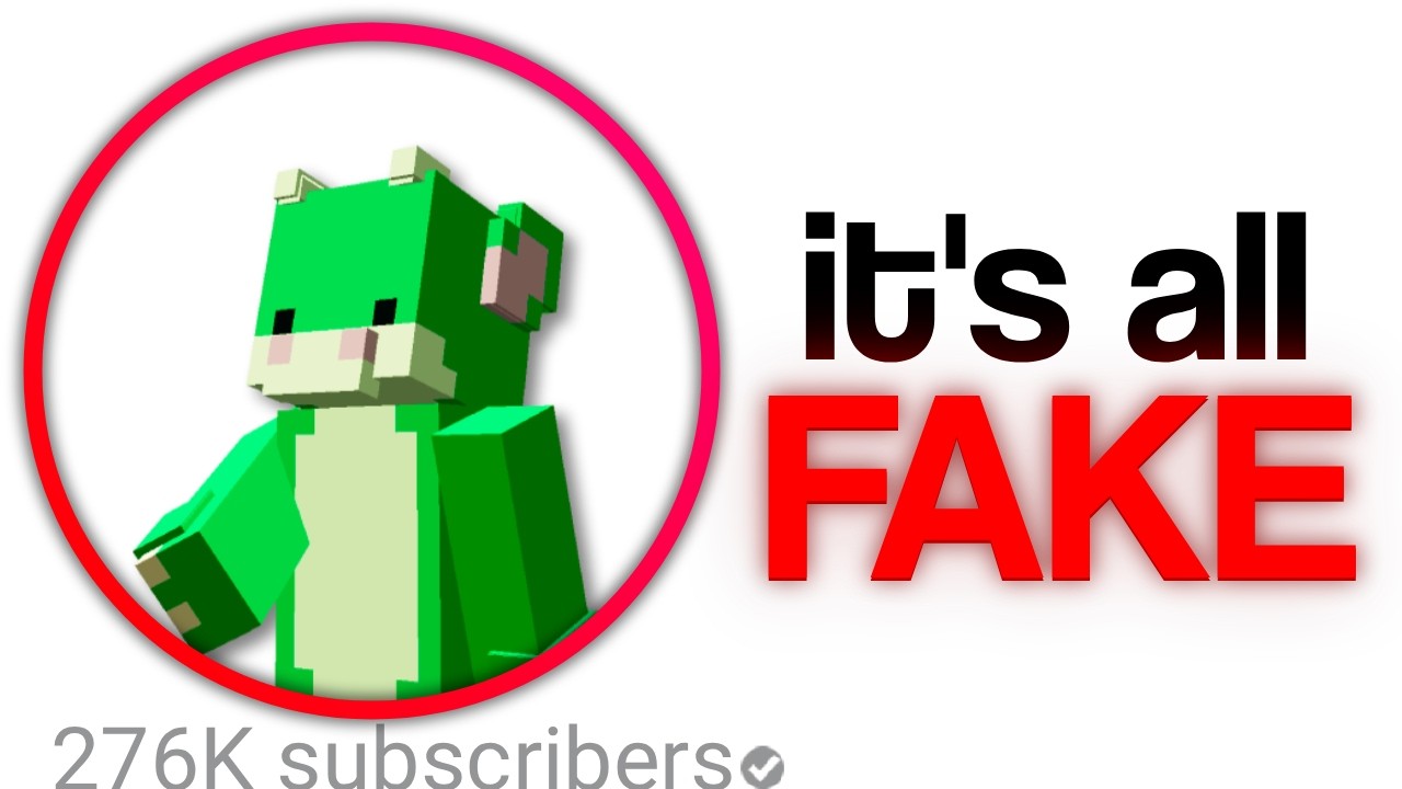 I Tricked The Internet With A FAKE Minecraft YouTuber