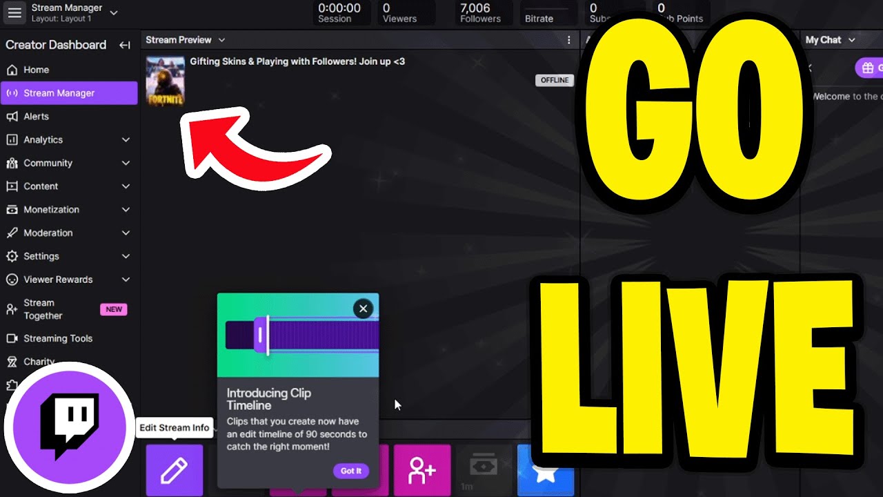Как начать прямую трансляцию на Twitch