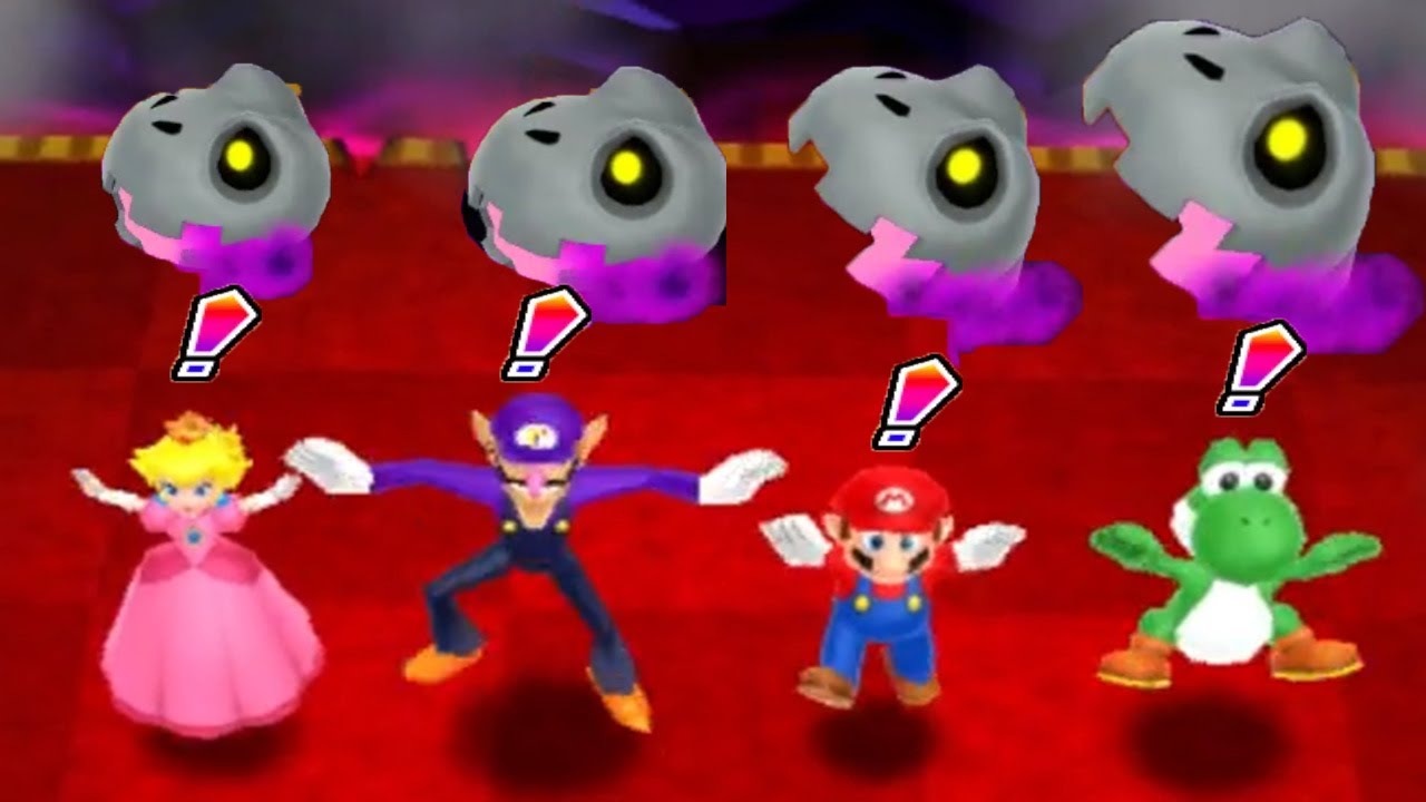 Mario Party Island Tour - Minigames - Peach vs Waluigi vs Mario vs Yoshi (Master Cpu)