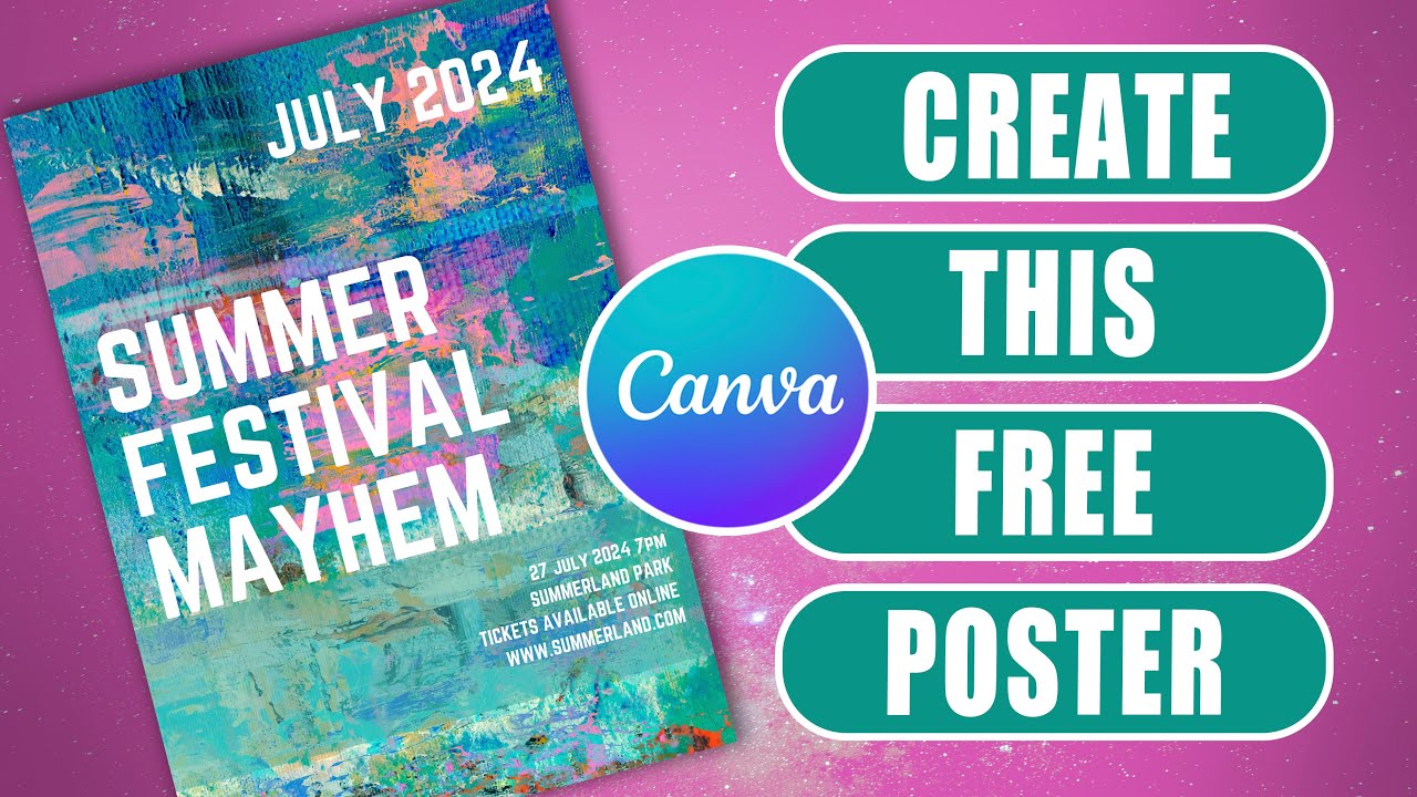 How to create a free poster in Canva from scratch