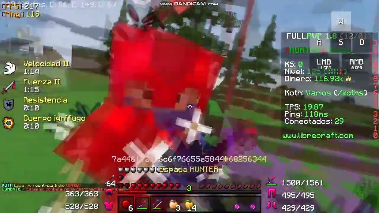 Horrible deltoso.😐😡 FullPvP Librecraft.