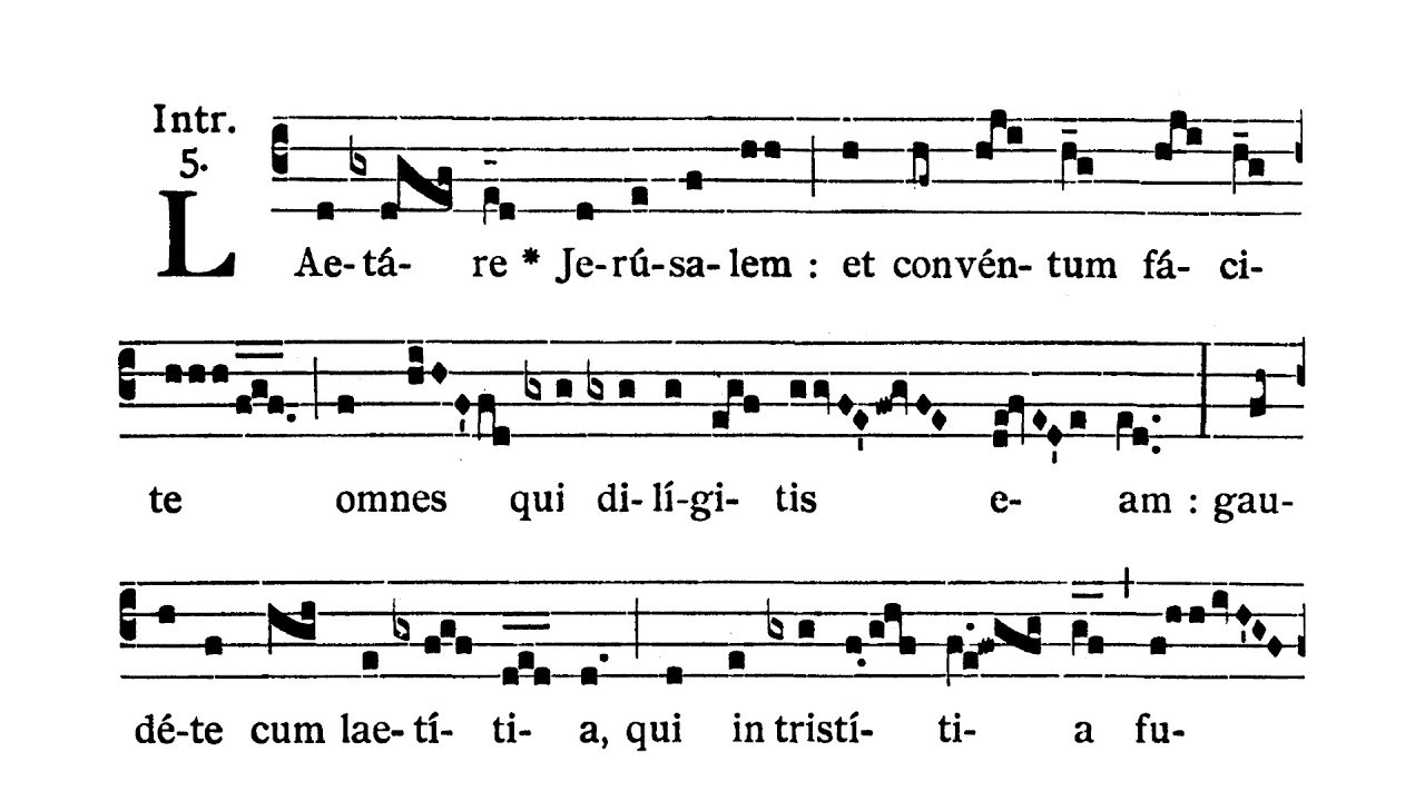 Dominica IV in Quadragesima (IV Niedziela Wielkiego Postu) - Introitus (Laetare Ierusalem)