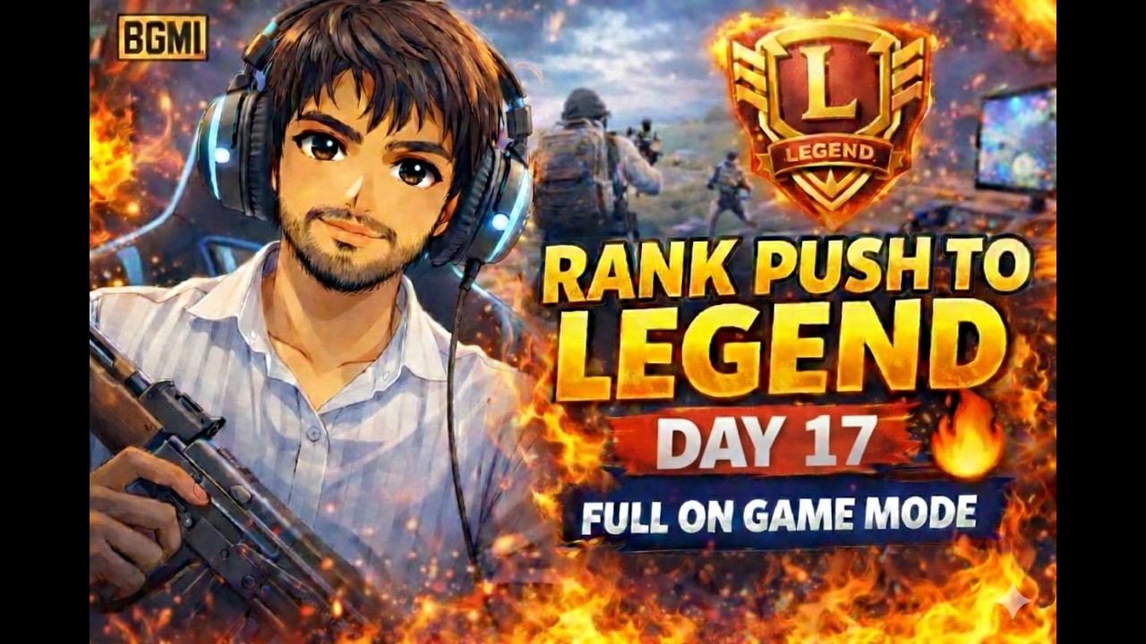 GAMERxALTHAF IS LIVE||DAY 17||BGMI ULTIMATE ROYALE RANK PUSH TO LEGEND||FULL GAME MODE ON.....
