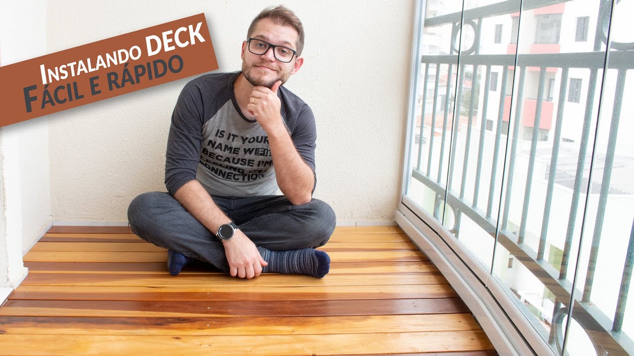COMO INSTALAR DECK NA SACADA | REFORMA DA SACADA PEQUENA EP 02
