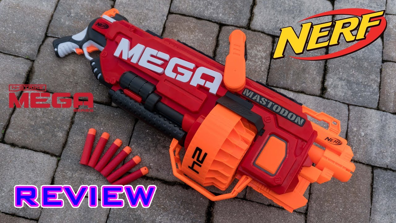 [REVIEW] Nerf Mega Mastodon Unboxing, Review, & Firing Test