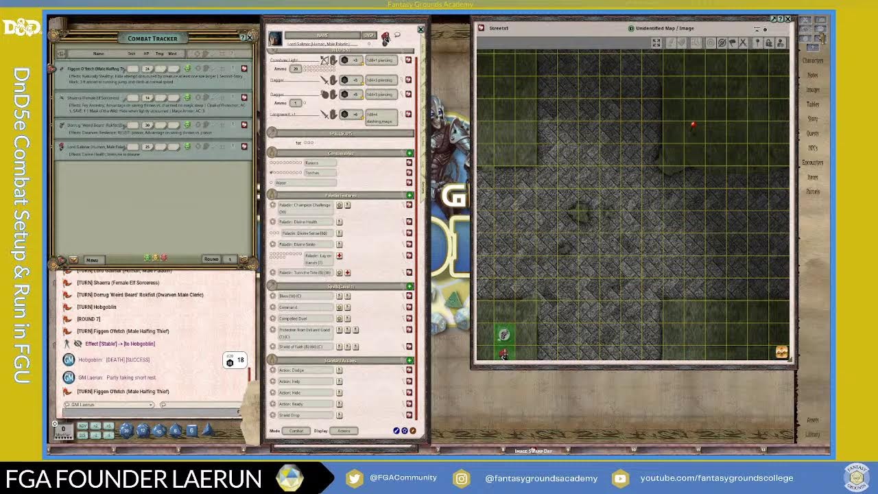 FG Academy Presents: Setting & Running Combat with DnD5e in FGU!