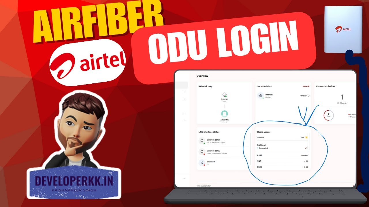 Airtel Airfiber ODU (Outdoor Unit) Login | Full Step-by-Step Guide | DeveloperKK