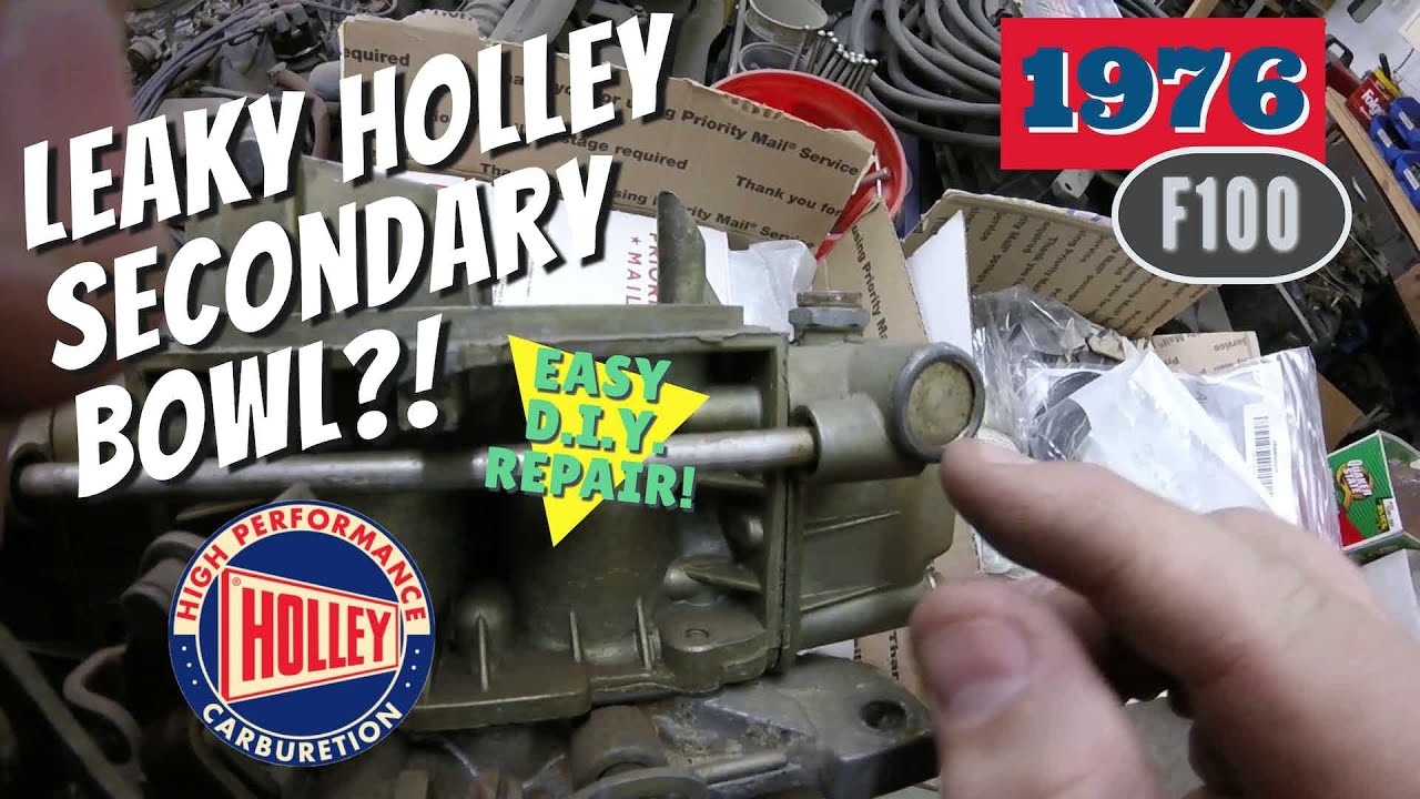 Holley 4160 Secondary Fuel Bowl Plug Leak! JB Weld it? Or is it JUNK?