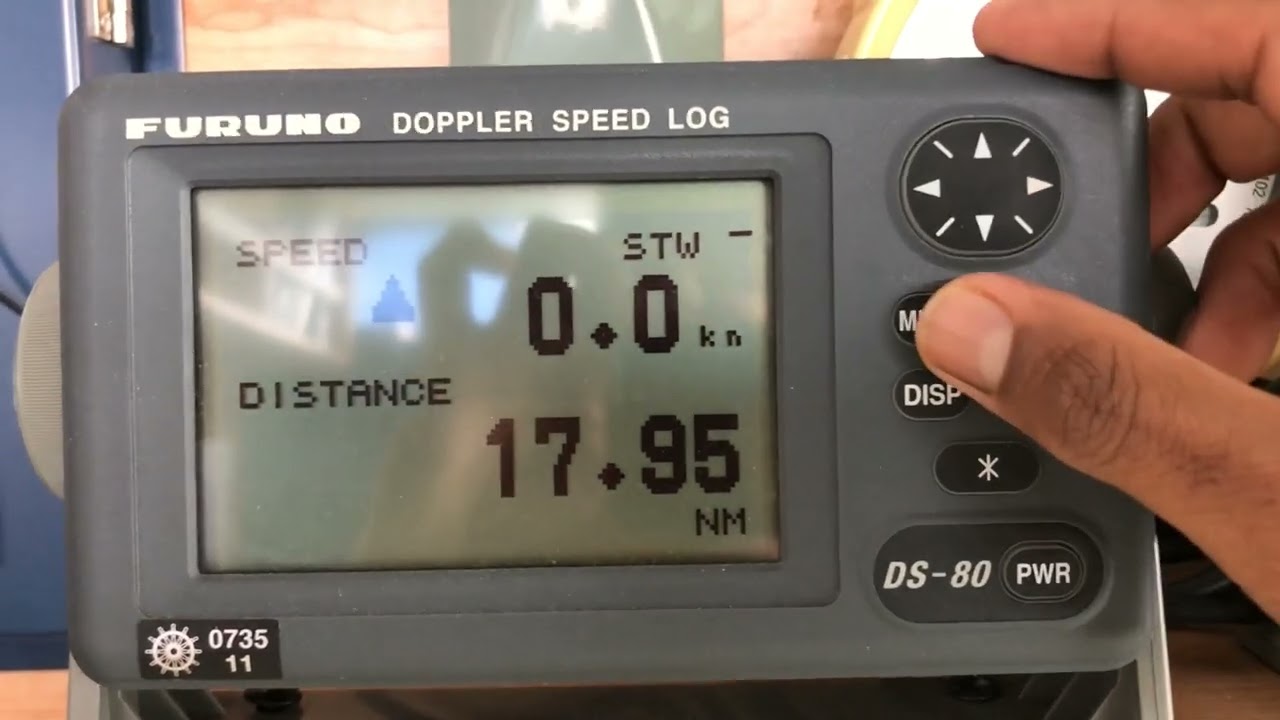 HOW TO RESET DOPPLER LOG FURUNO DS 40 by Piyushan