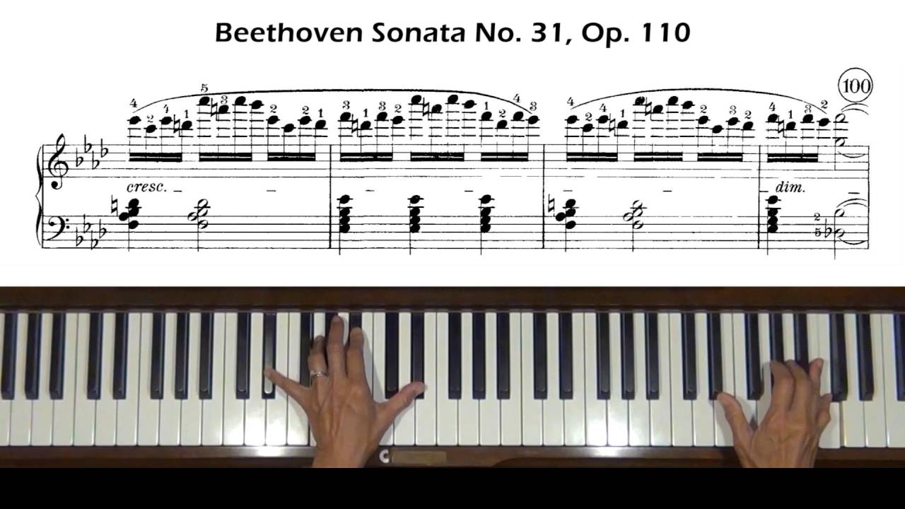 Beethoven Sonata No. 31, Op. 110 1st mvt Piano Tutorial Part 2