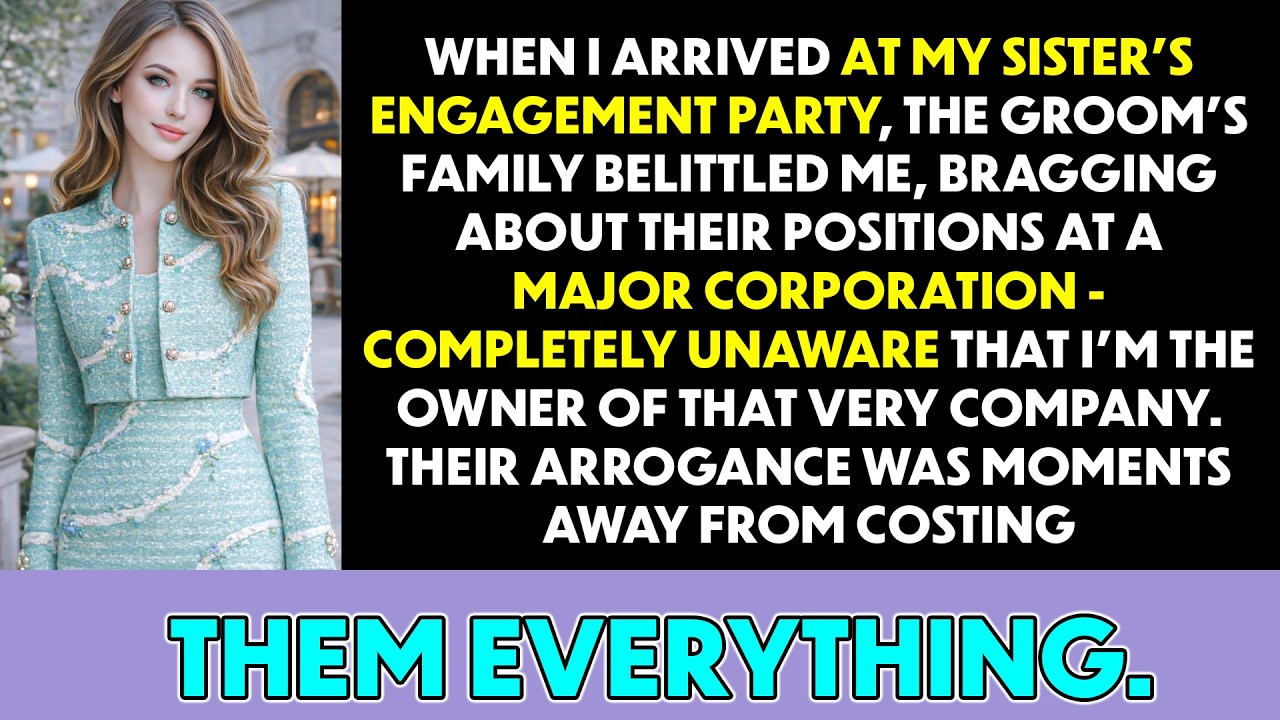 They Mocked Me at My Sister’s Engagement — Then I Revealed I Own the Company They Work For And...