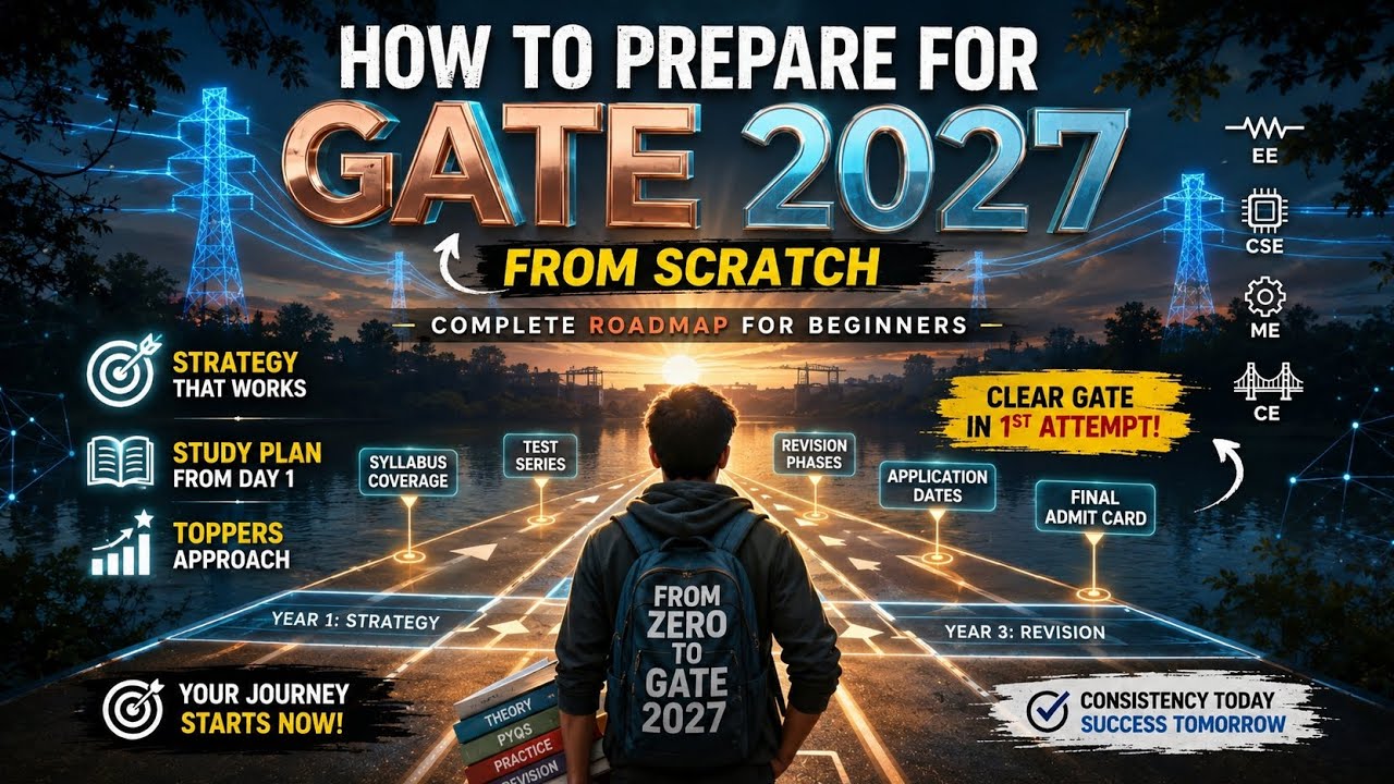 How to Prepare for GATE 2027 from Scratch ✅🚀|Clear under 7 months 