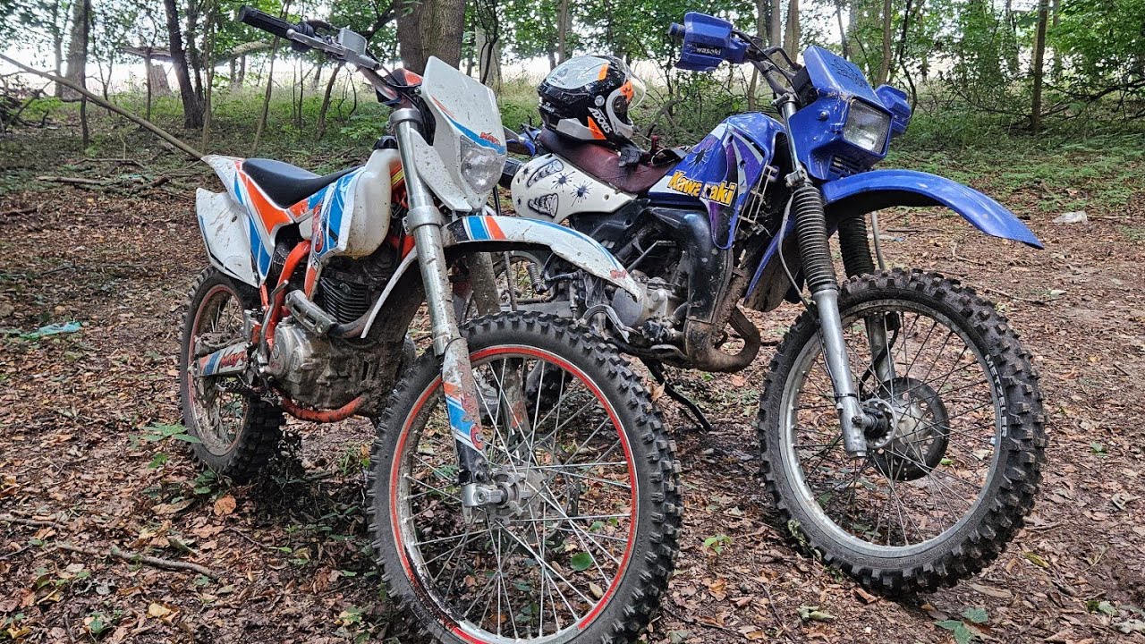 CHŁOP PIERWSZY RAZ W TERENIE | NIE OBESZŁO SIĘ BEZ GLEBY |  KAWASAKI KMX 125 | KAYO K2