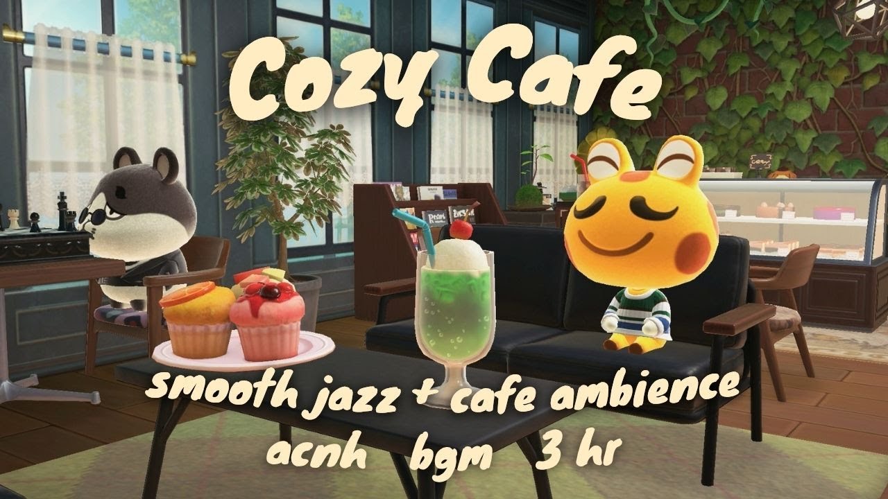 🫖 acnh coffee shop ambience ୨୧ ☕ ~ soft chatter, cozy vibes 🍵 • study • work • relax • 3hr 🎧