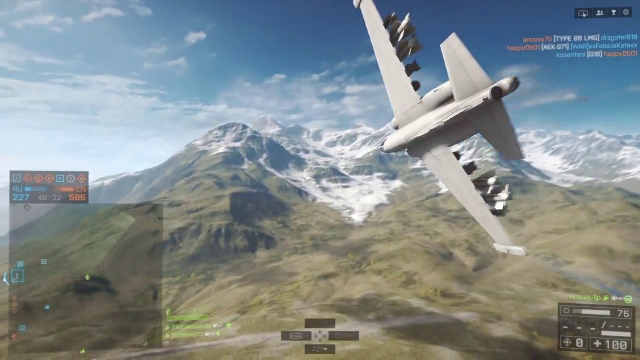 BF4 攻撃機一機で400チケ差を覆した試合