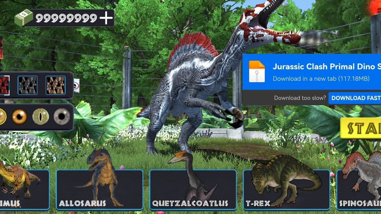 Jurassic clash mod menu v0.36