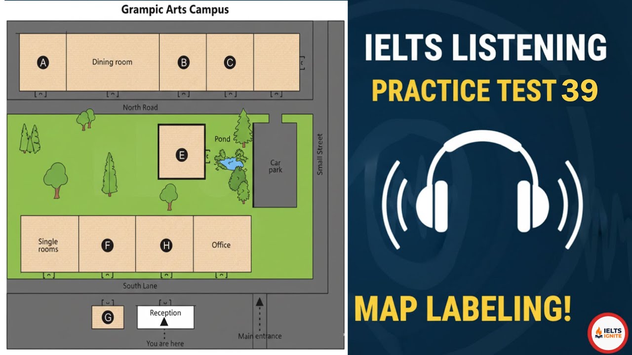 IELTS Listening Map Practice Test 39 | IELTS Listening Practice 2025