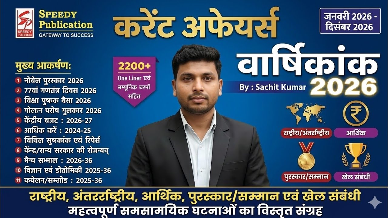📚💯Current Affairs 2026 January | GK GS 2026 | कौन क्या है 2026 | Latest Current Affairs | GK january