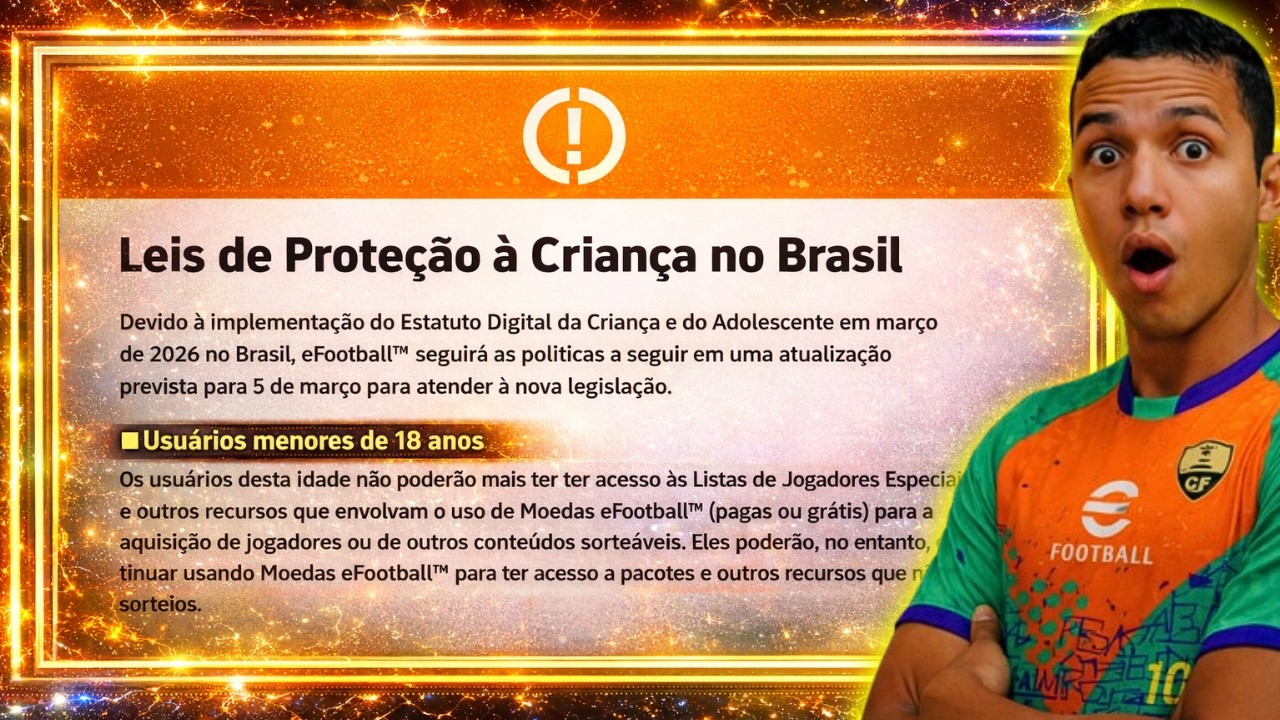 🚨 PROBLEMA DE VERIFICAÇÃO DE IDADE MOP EFOOTBALL 2026