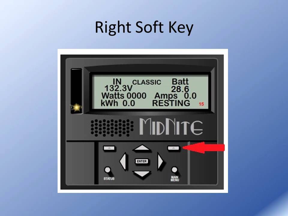 MidNite Solar's Classic MPPT Controller Navigation