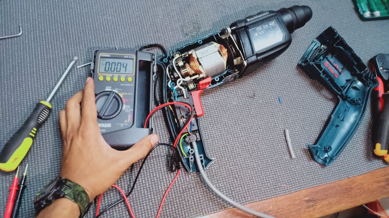 Drill BOSCH Rosak! Tegak Tidak Hidup Terbalikkan Hidup. Cara Baiki Drill Dinding Bosch Rotary Hammer