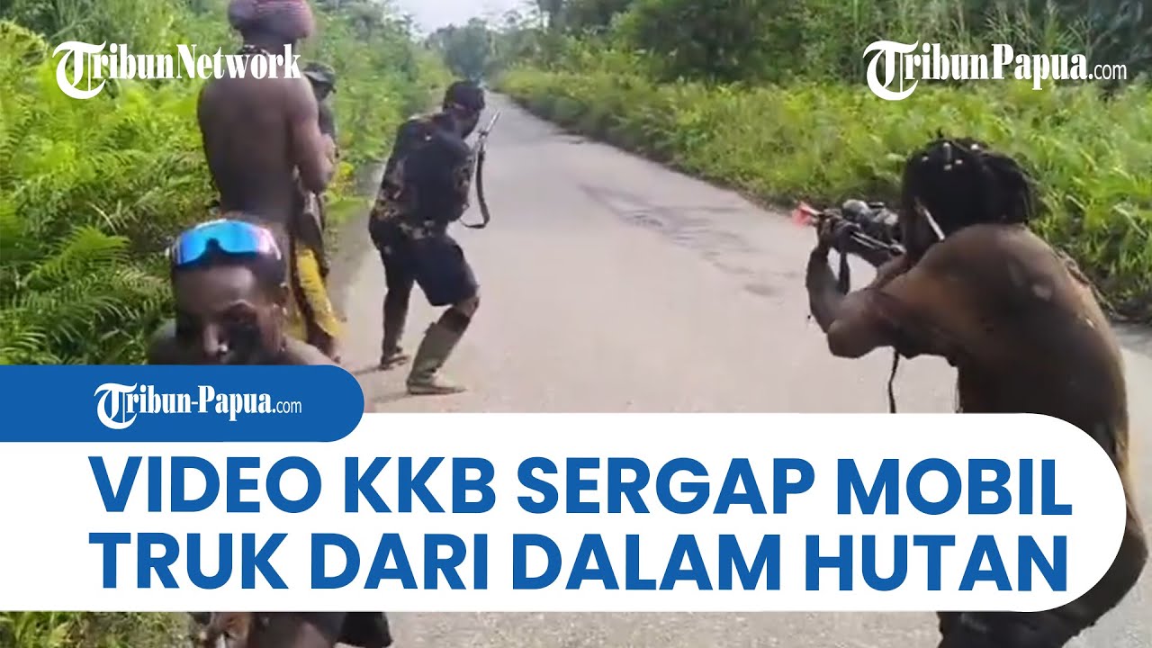 Rombongan KKB Keluar Dari Hutan Serang Mobil Truk: Sopir Lolos dari Maut!