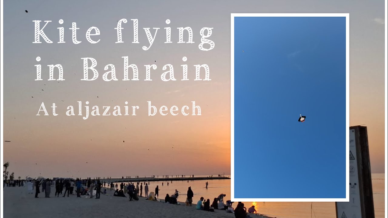 Kite flying in Bahrain | basant in Bahrain | aljazair beech kite flying 