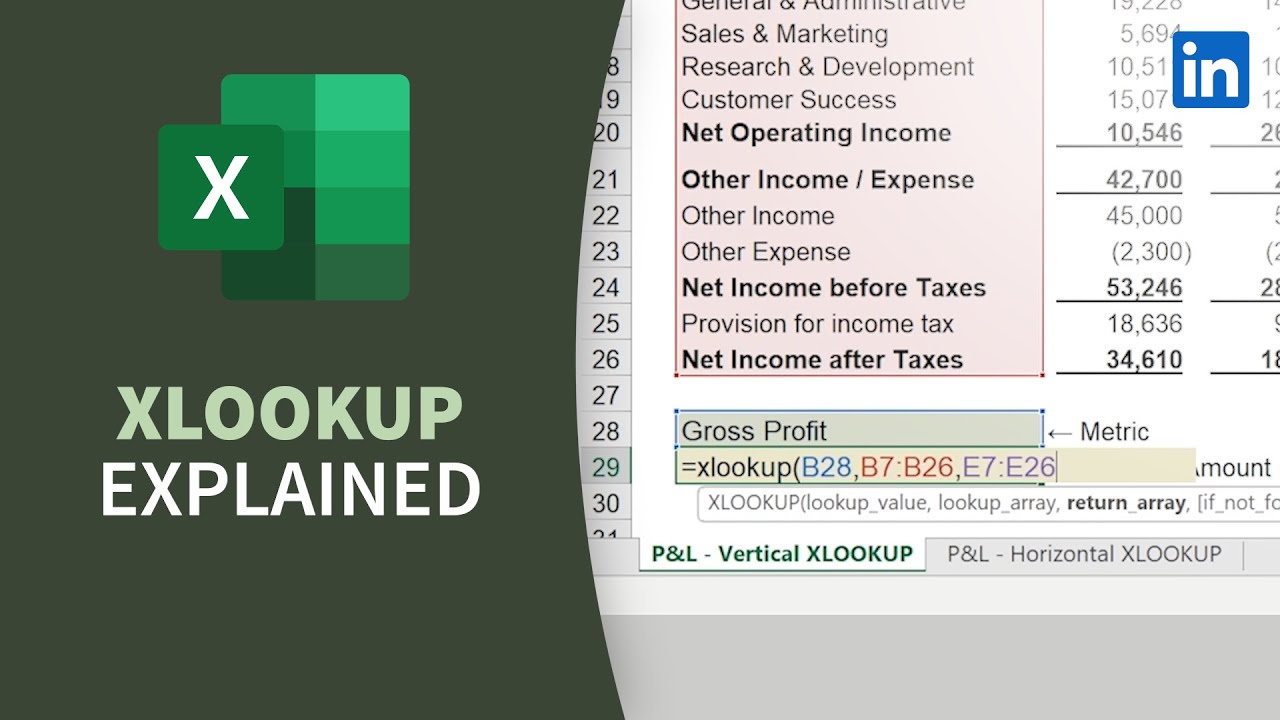 Excel XLOOKUP - Look for values in any direction