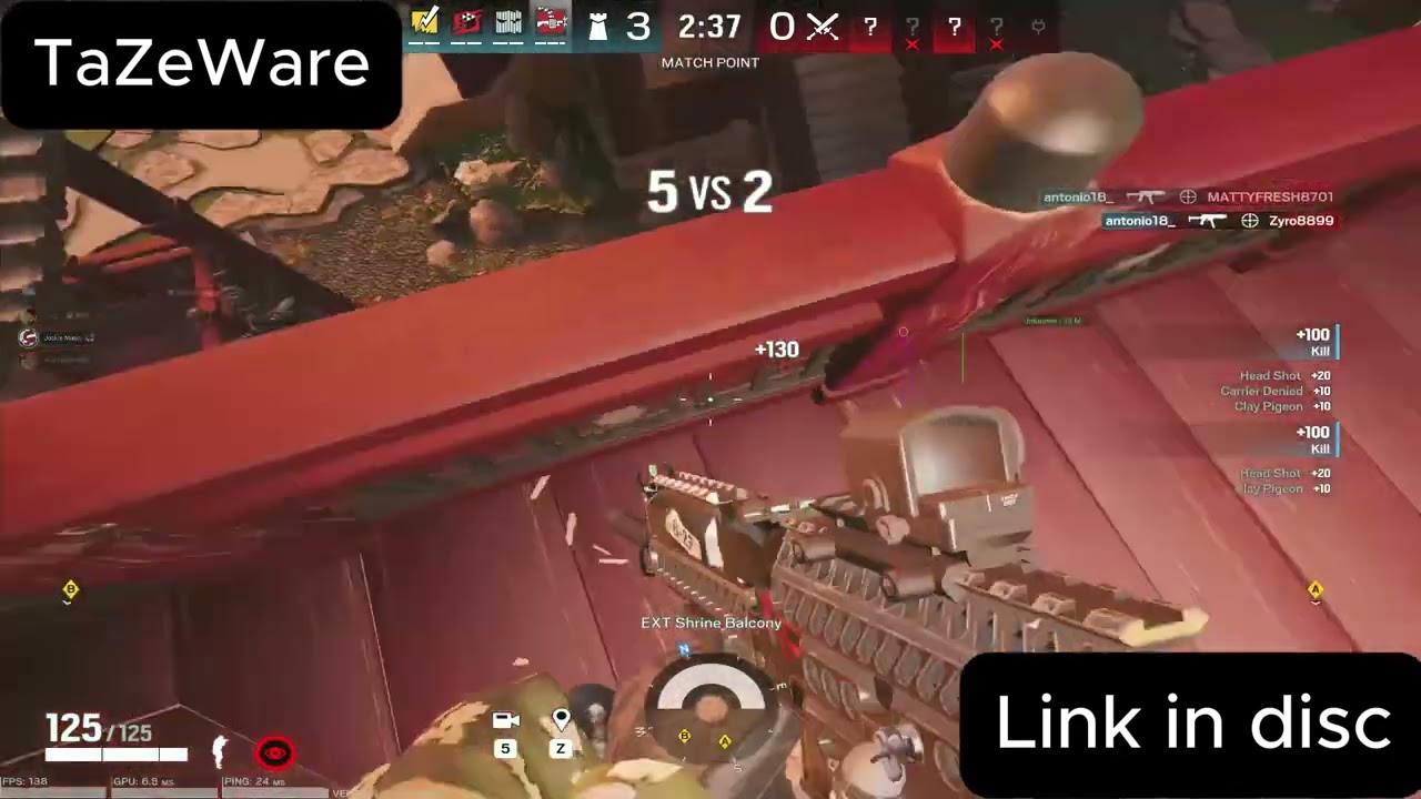 useing the best r6 chair (crusader)