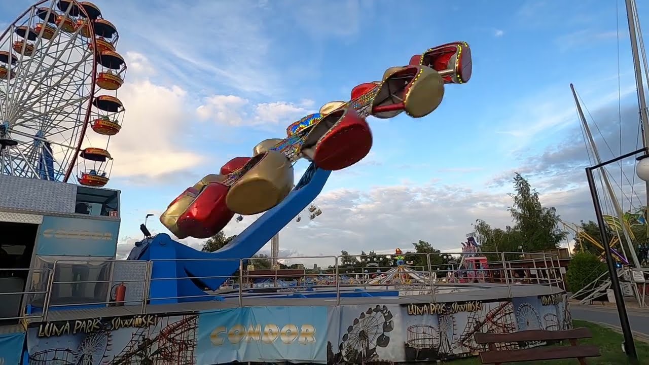 Karuzela Condor (Lunapark Sowiński) Off ride 1 - Władysławowo - Lipiec 2023