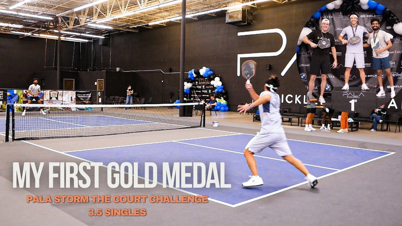 My First Gold Medal In Pickleball | Cramped In Both Legs | 3.5 Singles