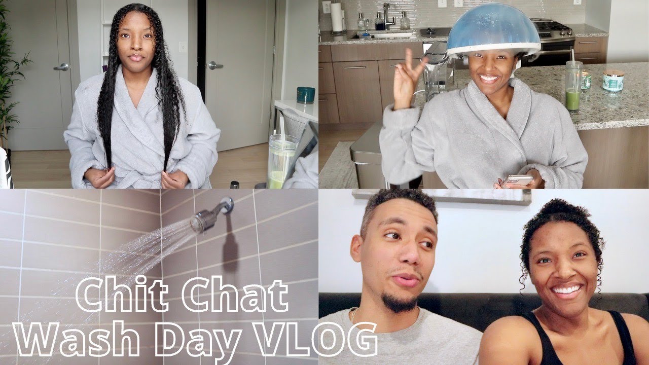 Vlog: Wash Day Routine, Catching Up & Self Care at Home!