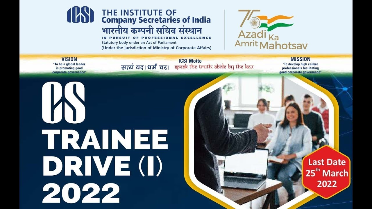 Noida sector 62 ICSI trainee 24th March 2023 Stipend 10000