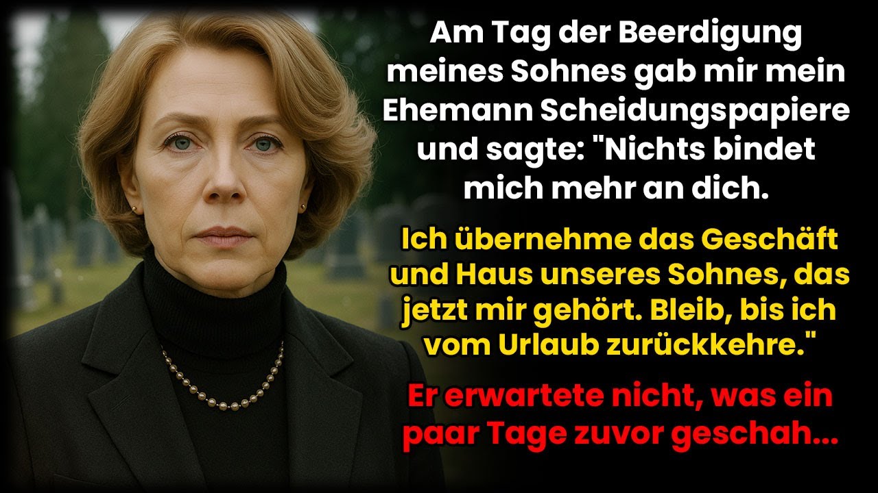 Mein Mann trennte sich bei der Beerdigung unseres Sohnes – Doch er ahnte nicht, was ich getan hatte