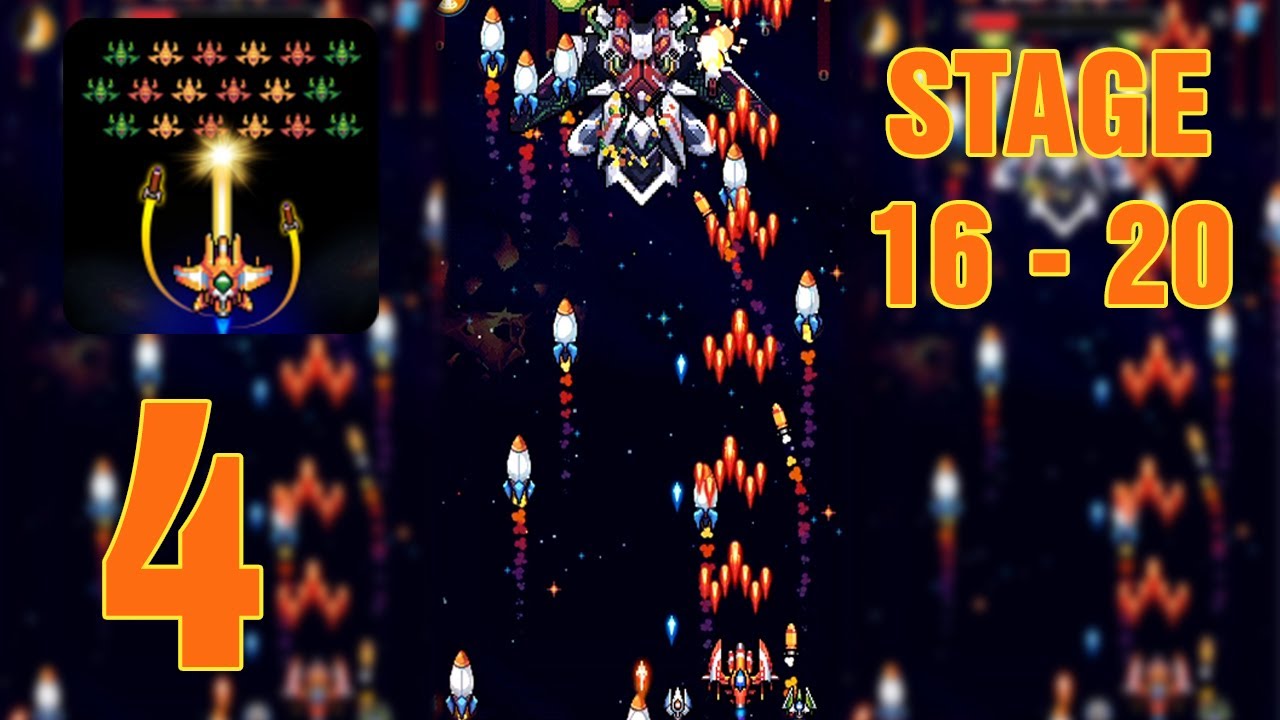 Galaxiga - Classic 80s Arcade | Stage 16-20 | Gameplay Walkthrough Part 4