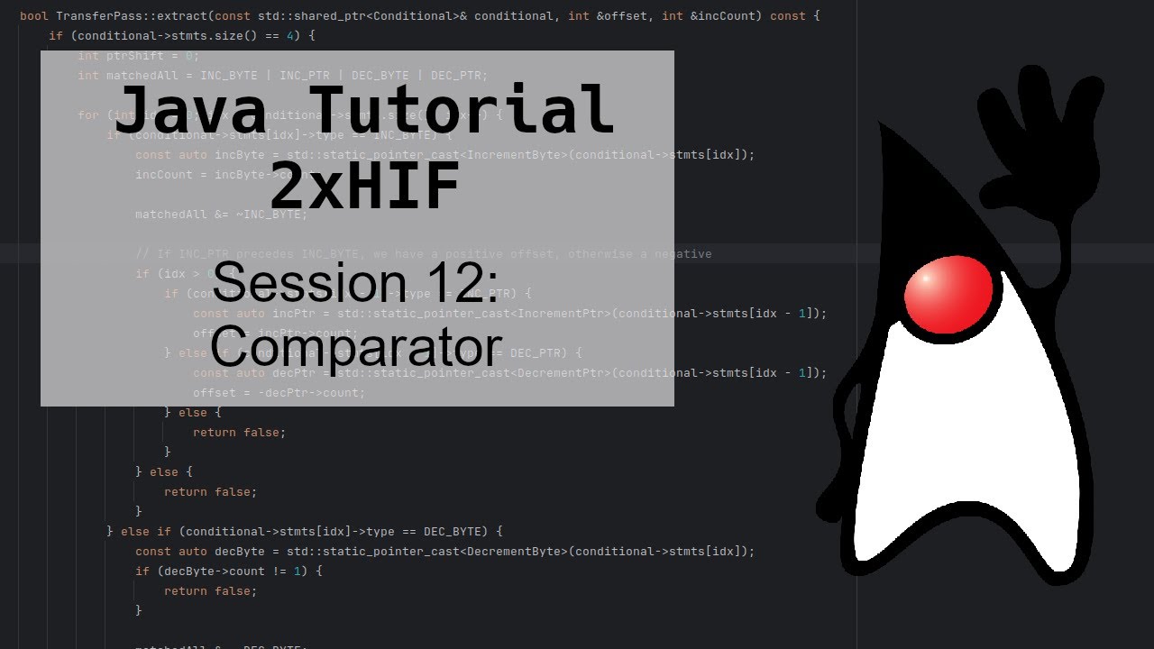 Session 12: Comparator | 2xHIF | Java Tutorial